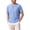 Sky Blue, variant on Mens Short Sleeve Henley Shirts Vintage Bohemia Embroidery Blouses Lightweight Breathable Summer Casual Outdoor Travel Tops