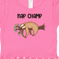 thumbnail image 3 of Inktastic Nap Champ Cute Sleeping Sloth Gift Baby Girl Dress, 3 of 4