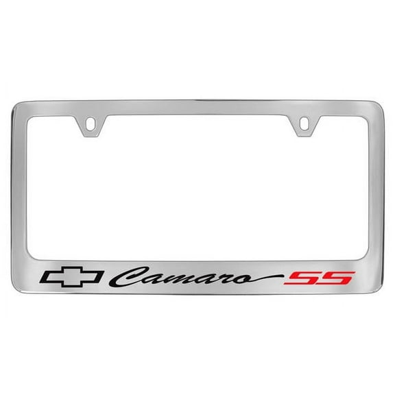 Chevrolet Camaro SS Chrome Plated Metal License Plate Frame Holder