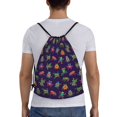 thumbnail image 2 of Drawstring Backpack - Mexican Frogs Splash Proof Small Drawstring Gym Bag for Women Men, Cinch Sports String Bag Backpack for Travel Swimming Beach, 2 of 8