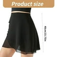 thumbnail image 5 of Yokua Elegant Dance Wrap Skirt with Adjustable Waist Ties for Ballet and Gymnastics, 5 of 17
