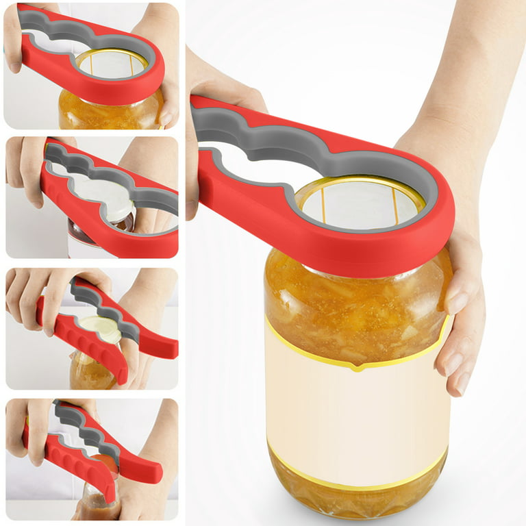 EEEkit Bottle Opener, 6 in 1 Easy Grip Jar Opener, Can Opener for Seniors  with Arthritis 