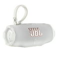 thumbnail image 5 of JBL Charge 6 Portable Bluetooth Speaker (White), IP68 Waterproof/Dustproof, Built-In Power Bank, Long Battery Life Bundle with Travel Case (International Model), 5 of 7