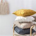 thumbnail image 2 of stanreset Tassels Square Pillow Case Textured Cushion Decorative Cover for Car Home, 2 of 5