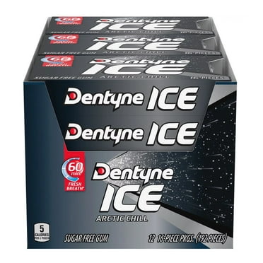 Dentyne Ice Arctic Sugar Free Gum - 12 Packs.