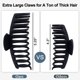 thumbnail image 2 of Extra Large Claw Clips for Thick Hair, 5.25 lnch Strong Hold Hair Clips for Women, Extremely Big Hair Claw Clips for Women and Girls, Matte Claw Clips, Neutral Hair Clamps, 4 Pack, 2 of 5