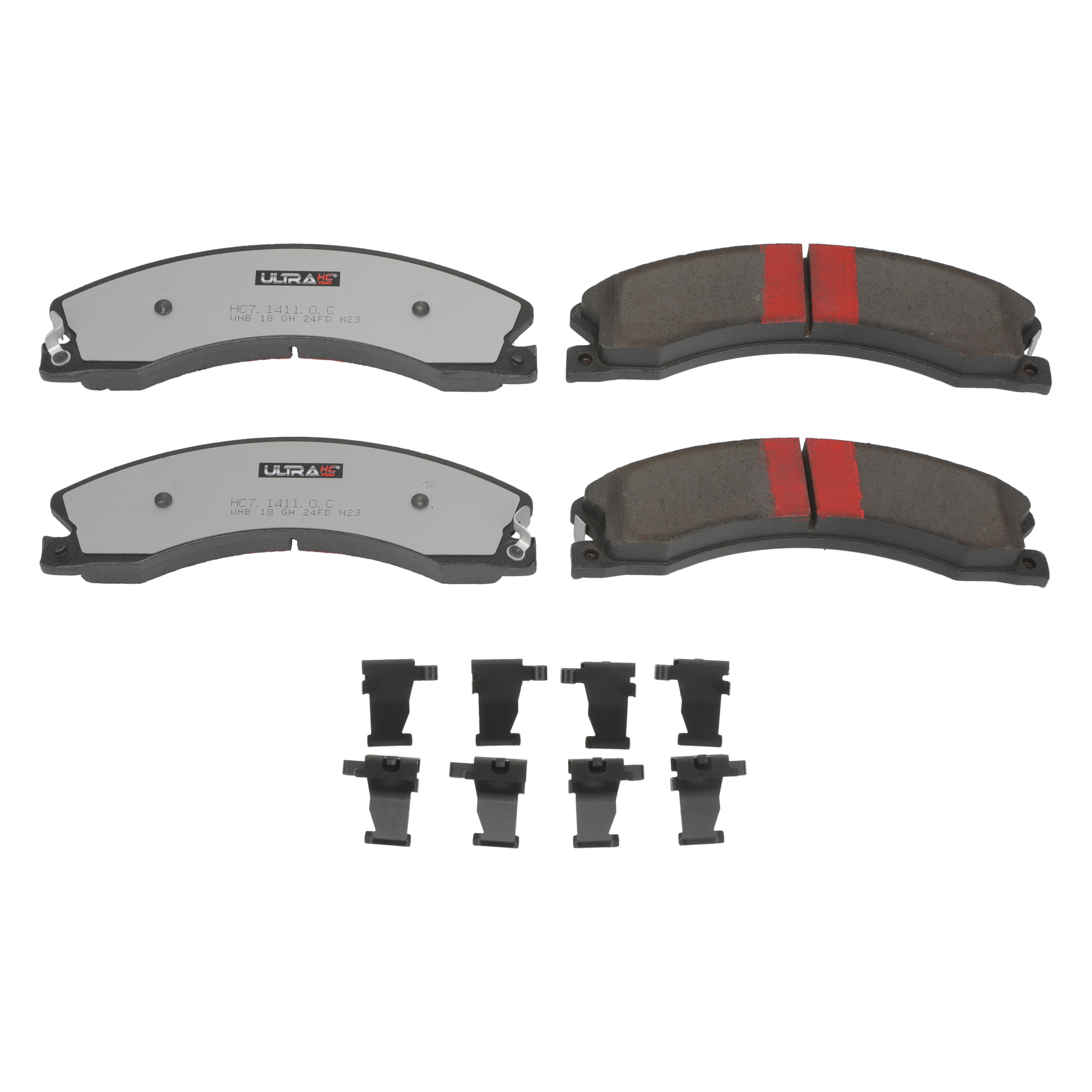 UltraHC 700 Brake Pad Set, Front HC7.1411.0.C, Chevrolet Silverado 2500 HD 2019-2011