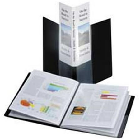 - Cardinal Brands- Inc CRD51232 Showfile Binder- 24 Pocket- 11in.x8-.50in.Sheet Size- Black