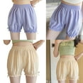 thumbnail image 2 of Women Lace Shorts Women Lace Short Pants Shorts,Solid Color Bloomers Safety Shorts for Dress, 2 of 9