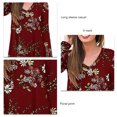 thumbnail image 4 of Camiseta de mujer con cuello en V, camiseta de mujer con cuello en V, camiseta de mujer de manga larga, probada profesionalmente, 4 of 5