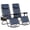 Navy Blue, variant on Danolapsi Zero-Gravity Chair Set of 2,Patio Lounge Chair Outdoor with Pillow & Cup Holder Tray, Adjustable Reclining Chair, Folding Portable Camping Chair Perfect for Camping, Patio, Beach,Backyard