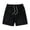 Black Shorts, variant on Men Solid Color Man High Street Fashion Trend Pleated Design Straight Leather Shorts Versatile Summer Casual Outdoor Bottoms