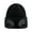 Black, variant on Unisex Thermal Cold Weather Knit Hat, Double Layer Fleece Lined Ear Flap One Piece Neck Cover Windproof Warm Cap for Daily Commute Running
