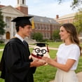 thumbnail image 5 of Cute Graduation Egg Plush Toy, Soft Stuffed Animal with Doctoral Cap & Glasses, Graduation Gift for High School & College Grads, Graduation Season Plush Keepsake for Students, 5 of 5