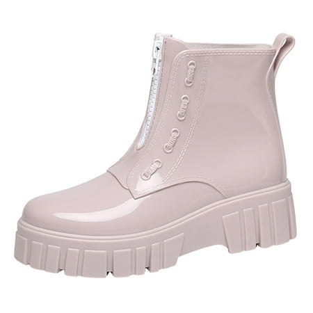 

HSMQHJWE River Berry Boots Rain Shoes For Women Size 12 Lady Shoes Punk Style Snow Boots Women Non Slip Socks Inside Rain Boots Outdoor Rubber Water Shoes Women S Size 8 Boots