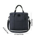 thumbnail image 3 of Bolsa térmica para fiambrera Bolsa Bento térmica portátil | Caja de Almuerzo de Gran Capacidad | Un solo hombro | Poliéster ligero | Negro Gris Azul Rosa | 27,5x24x19,5 cm | Transportador de, 3 of 6