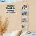 thumbnail image 5 of Icona Bay 4x6 Hanging Picture Frames, 4 Distressed White Composite Wood Photo Frames, 1 PK, Bliss Collage Frames, 5 of 8