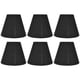 thumbnail image 5 of Pantallas de tela suave para lámparas - Juego de 6, con clip para lámparas E14, decoración perfecta para dormitorio, candelabros, lámparas de mesa y de pie, 5 of 8