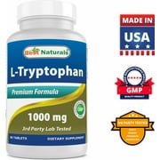 2 Pack Best Naturals L-Tryptophan 1000 mg 60 Tablets