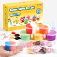 thumbnail image 3 of Butter Slime Party Favors, 6 Pack Soft Non Sticky Mess Free Slime Set for Kids, Stress Relief Toy for Classroom Rewards, Birthday Gifts for Boys and Girls, 3 of 8