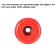 thumbnail image 4 of Unique Bargains Roller Skate Toe Stops with Screwdriver 82A Rubber Brake Stoppers Block, Red 1 Pair, 4 of 5