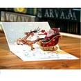 thumbnail image 3 of Tarjetas de Navidad 3D, Tarjeta Pop Up Tarjeta de Felicitación de Navidad, Sobre Incluido, Tarjeta de Regalo de Navidad, Papá Noel, 3 of 3