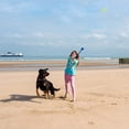 thumbnail image 3 of Juego de 2 lanzadores, 5 pelotas de tenis incluidas, para perros, verde-azul, 50 cm, 3 of 5