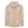 thumbnail image 2 of Dvprdro Mens Fleece Jacket,Button Down Long Sleeve Solid Casual Hooded Jacket,Soft Comfy,Lightweight yet Warm, 2 of 7