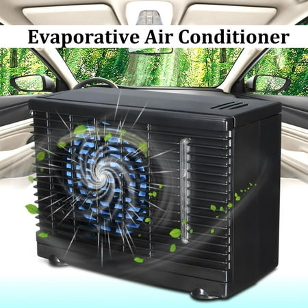 - 12V Portable Universal 2 Speed Car Cooler Fan Water Ice Evaporative Air Conditioner Kit Humidifier, Purifier