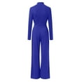 thumbnail image 7 of Jumpsuits For Women Casual Jumpsuits Loose Fit Belted Dressy Long Sleeve Crewneck Autumn Jumpsuit Long Wide Legs Formal Rompers Romper Body Suits Women Tube Rompers for Women Plaid Jumpsuit Womens, 7 of 7