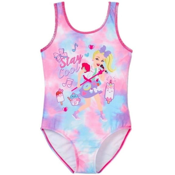 JoJo Siwa Girls' Stay Cool 1 Piece Swimsuit, Sizes 4-16
