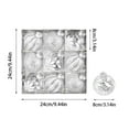 thumbnail image 3 of HBBKVI 9 Pcs White Christmas Balls Set, 3" Plastic Christmas Ball Ornaments for Christmas Tree, Holidy Party Decorations Hanging Ornaments, 3 of 6