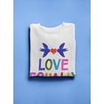 thumbnail image 3 of Love Loudly Ii. Sweatshirt Women -Victoria Barnes Designs, Female 4X-Large, 3 of 4
