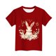 thumbnail image 3 of Manga Corta Crop Top para Niños con Lindo Estampado de Pascua, Cuello Redondo Casual Graphic Tee para 3-14 Años, Tela Suave Transpirable, 3 of 5