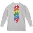 thumbnail image 2 of Halloween Rainbow Heart Unicorn Costume Pony Youth Long Sleeve T Shirt White YLG, 2 of 2