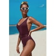 thumbnail image 5 of QIYAA One Piece Swimsuit Women Swimwear Solid Color Padded Bra Bodysuit Summer Open Back Swimming Suit Female Brazilian Beach, 5 of 5