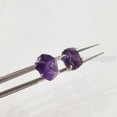 thumbnail image 5 of Rough Amethyst Stud Earring, Natural Amethyst Earring, February Birthstone, Womens Earring, 925 Sterling Silver, Christmas, Thanksgiving, Mens Studs Earring, Handmade Jewelry, Raw Studs Earring, 5 of 5