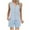 Blue, variant on Womens Elegant 2 Piece Outfits Plaid Gingham Sets Sleeveless Button Blazer Vest Shorts Matching Lounge Set