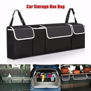Burufy Car Trunk Organizer Oxford Interior Accessories Back Seat Storage Bag 4 Pocket