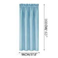 thumbnail image 2 of Blackout Curtains Thermal Insulation Energy Saving Window Treatments for Bedroom Kitchen Scandinavian Solid Color Silk Curtains Light Blocking Sound Reducing, 2 of 2