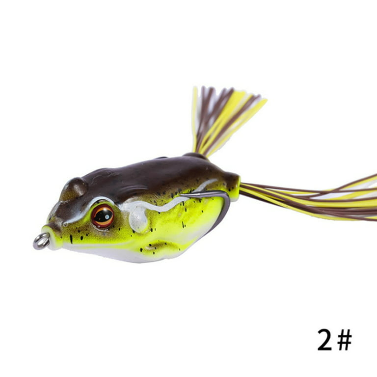 1Pc 55mm 12g Top Water Ray Frog Shape Crank Wobblers For Fly Fishing Soft  Tube Bait Japan Plastic 