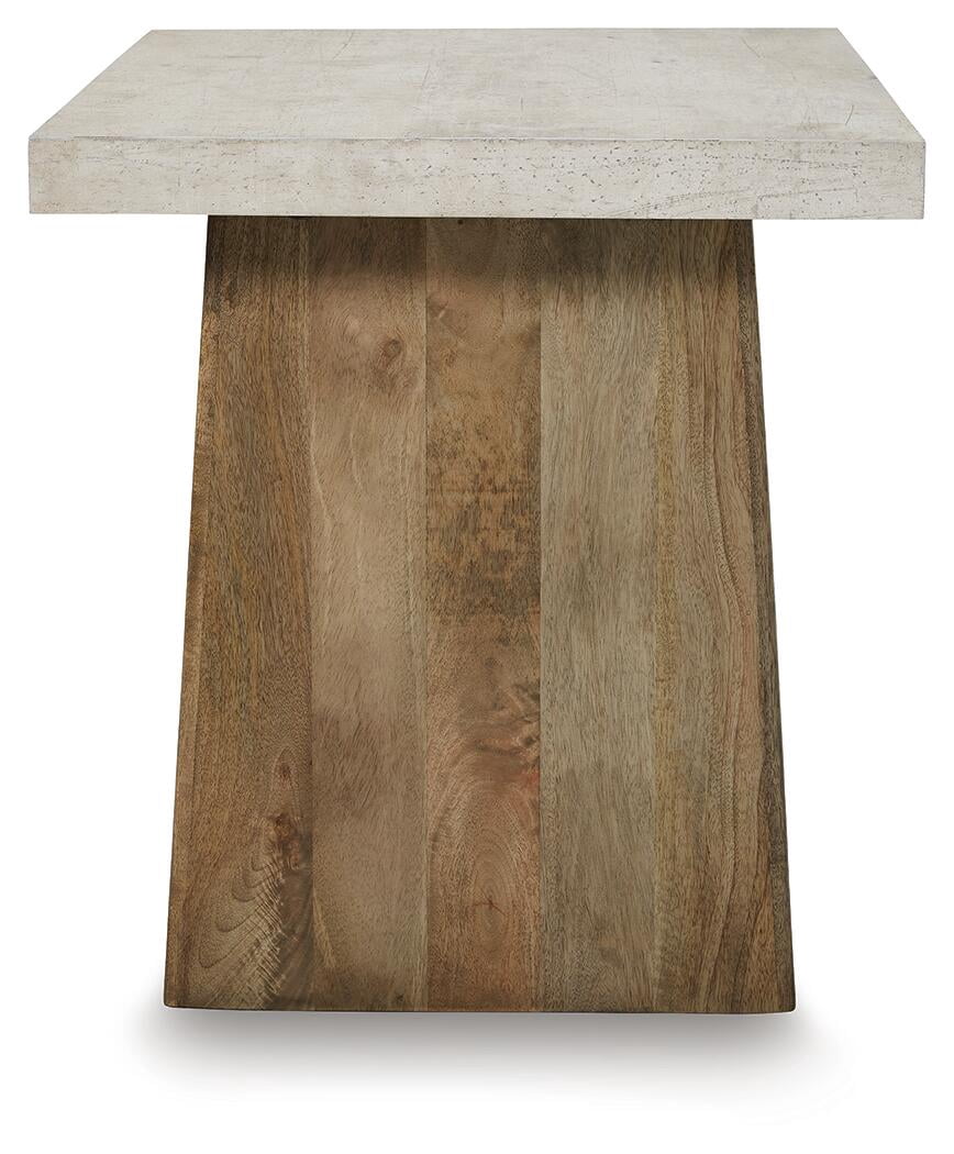 Signature Design By Ashley Brendalhouse Square End Table in Light Brown