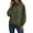 Olive Green, variant on Lovskoo Women's Rain Jacket Sport Casual Waterproof Windbreaker Rain Jacket Outdoor Color Contrast Hooded Raincoat Windproof Olive Green