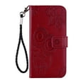 thumbnail image 4 of Allytech Galaxy Note 10 Plus Case, Note10+ 5G Case, Premium PU Leather Owl Mandala Embossed Strap Folio Stand Shockproof Cards Holder Wallet Cases Covers for Samsung Galaxy Note 10 Plus, Winered, 4 of 7
