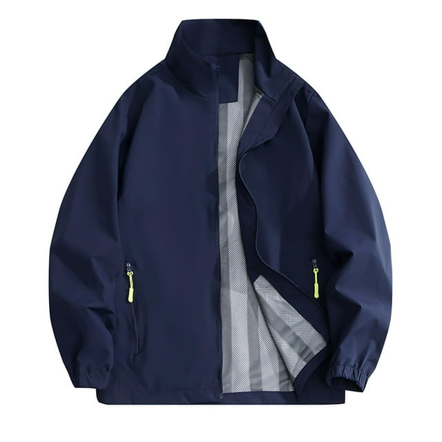 Veste Imperméable pour Femmes, Coupe-Vent pour Randonnée, Manteau Décontracté Extérieur à Manches Longues