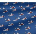 thumbnail image 4 of oneOone Cotton Jersey Blue Fabric White Bird Sewing Fabric By The Yard Printed Diy Clothing Sewing Supplies 58 Inch Wide, 4 of 4