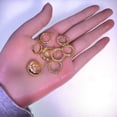 thumbnail image 2 of Hoop Earrings,14K Gold Plated Stud Earrings for Women Hypoallergenic Cubic Cartilage Zirconia Earrings 4 Pairs Set, 2 of 8