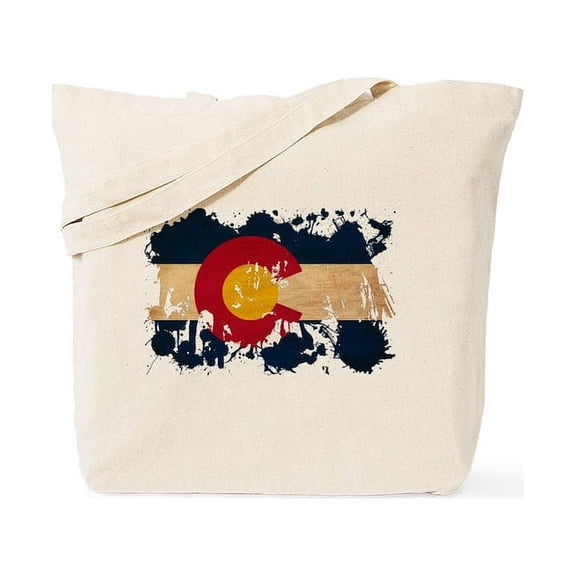CafePress - Colorado Flag Tote Bag - Unisex Canvas Tote Bag, Beige, 1-Piece