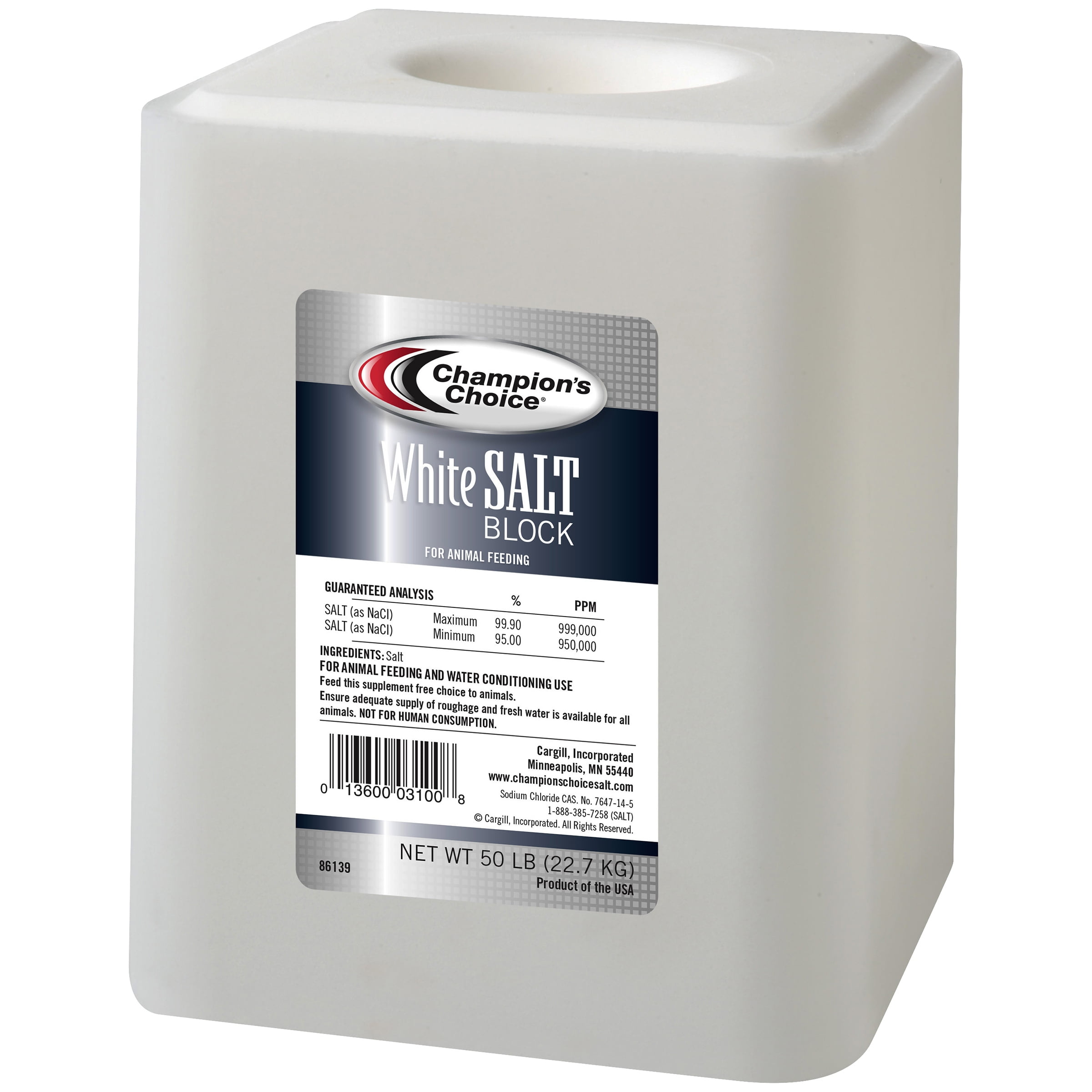 Champion's Choice® 50 lb. White Salt Block