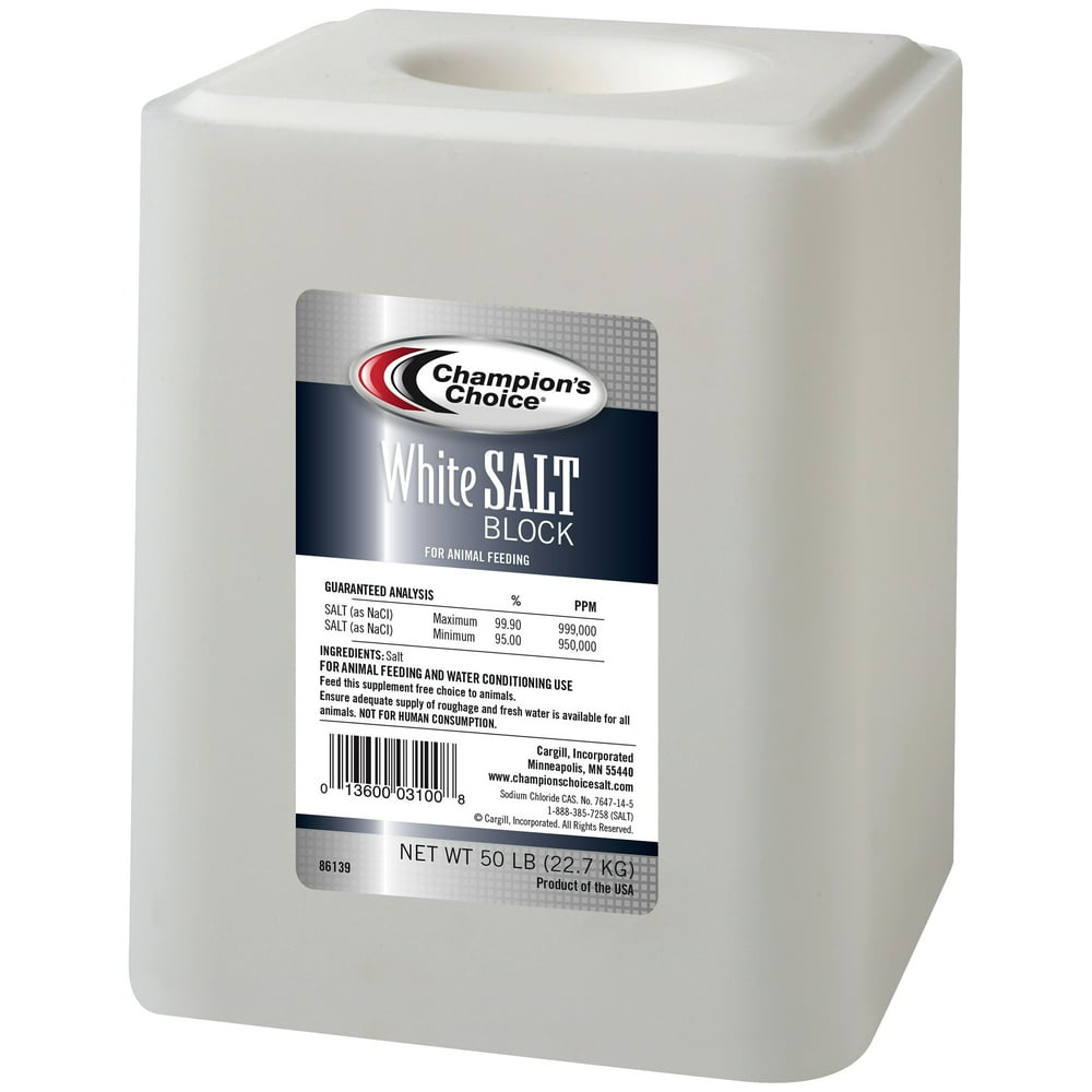Champion's Choice® 50 lb. White Salt Block